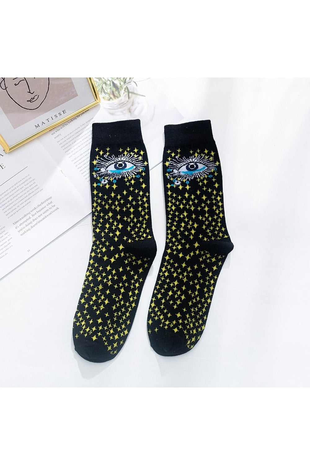 Indie Aesthetic Print Cute Socks