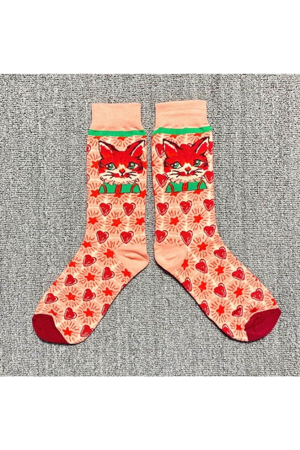 Indie Aesthetic Print Cute Socks