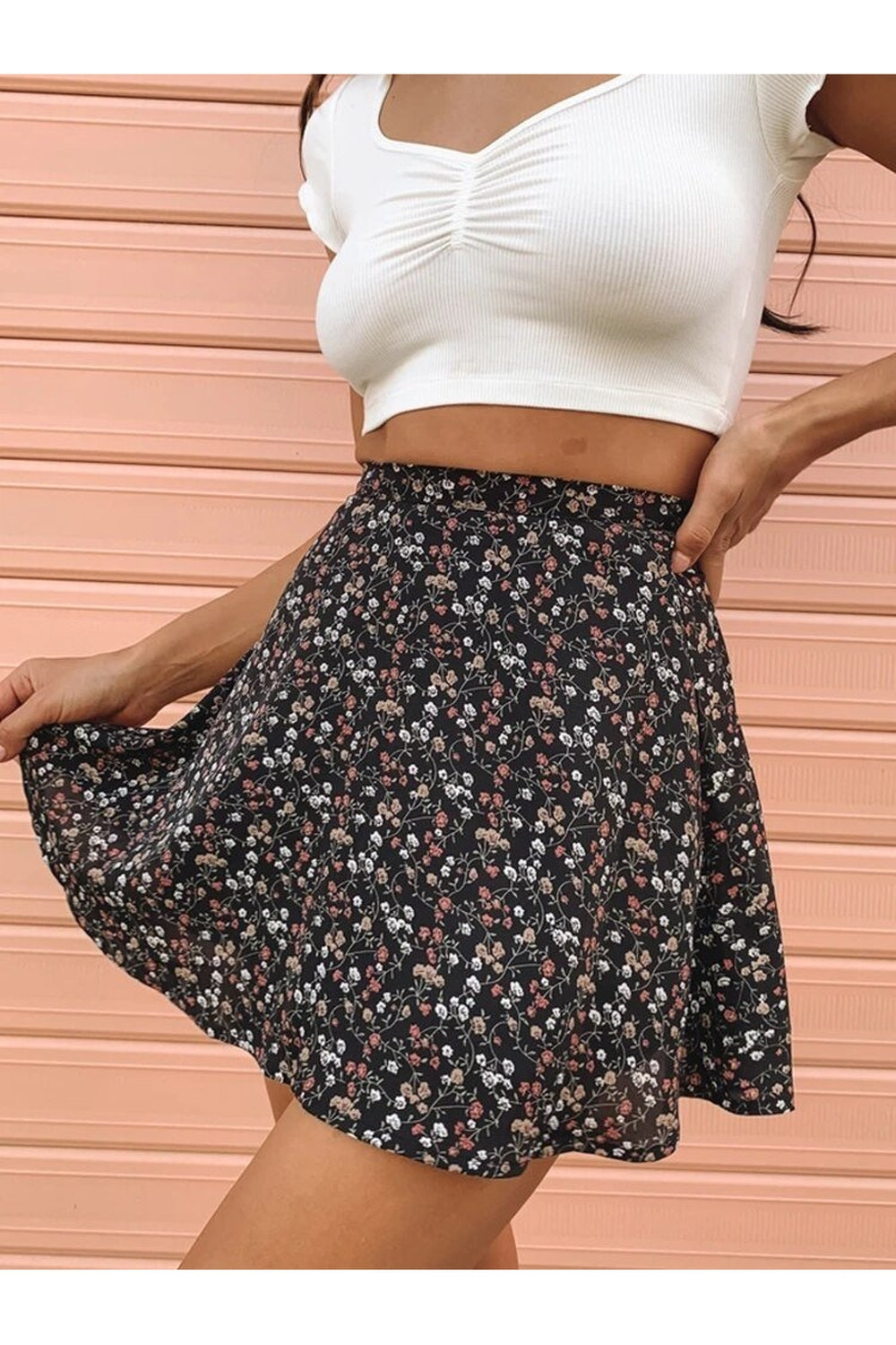 Indie Floral Summer Skirt