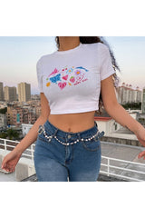 Indie Graphic Crop Top