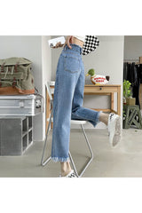 Fall Indie High Waist Slim Jeans