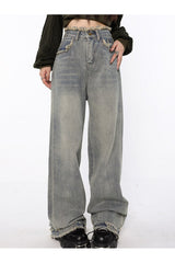 Fall Indie Style Baggy Jeans