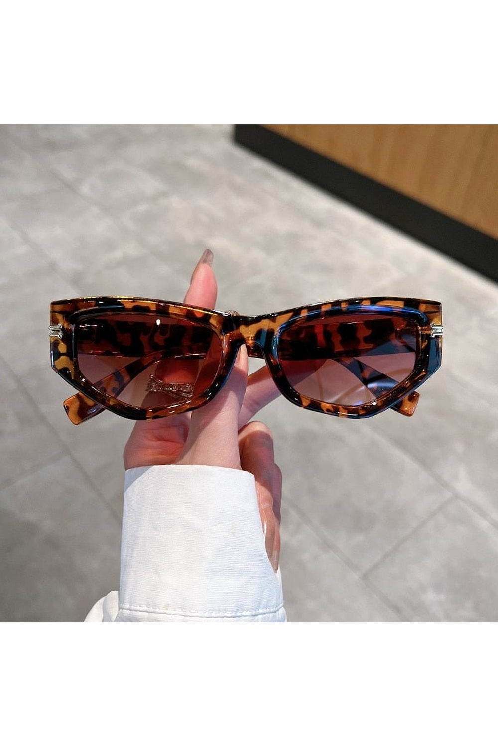 Irregular Gradient Cat Eye Sunglasses