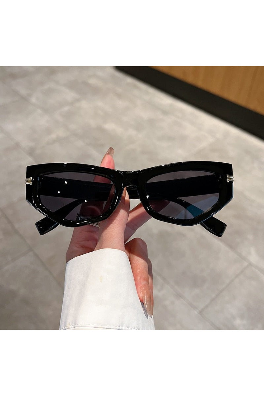 Irregular Gradient Cat Eye Sunglasses