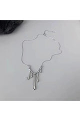Collier goutte de lave irrégulière