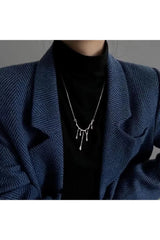 Collier goutte de lave irrégulière
