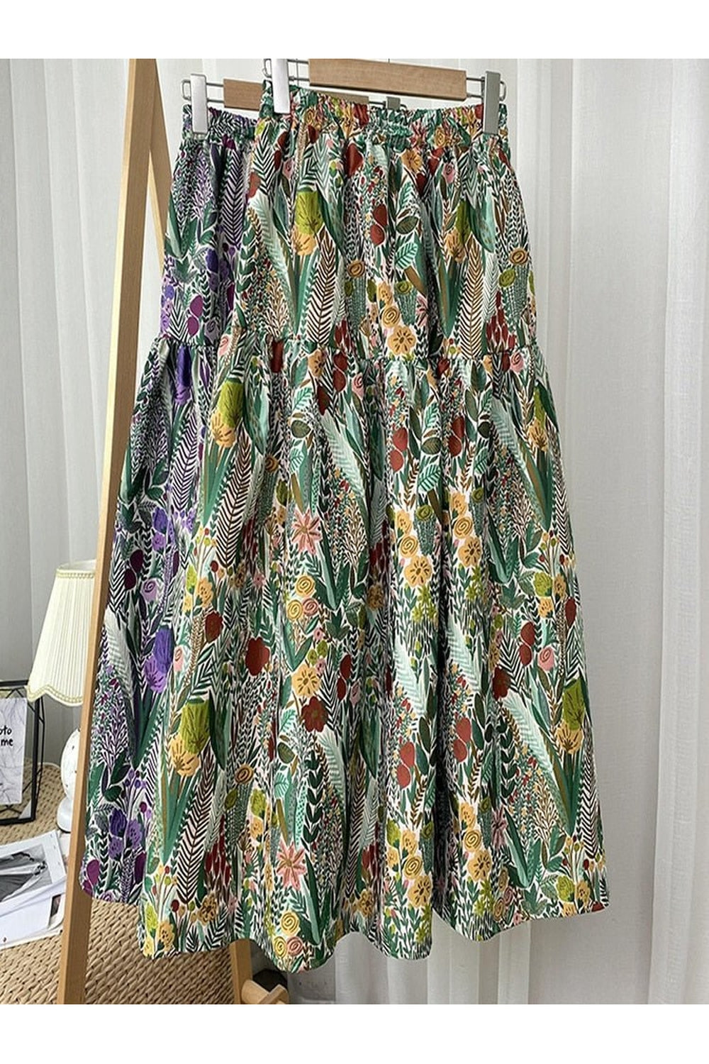 Jacquard Floral Embroidery Skirt