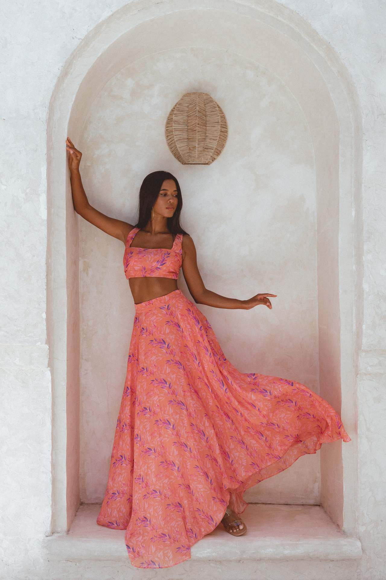 Jan Printed Strap A-line Set-Sunfere