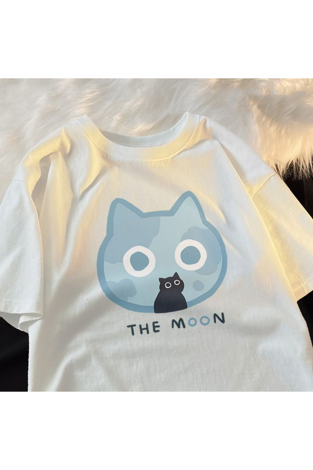 Japanese Anime Cat Cotton T-Shirt