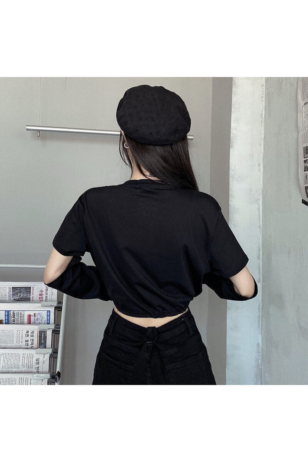 Japanese Style T-shirt With Chain