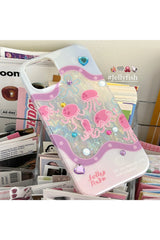 Jellyfish Glitter iPhone Case