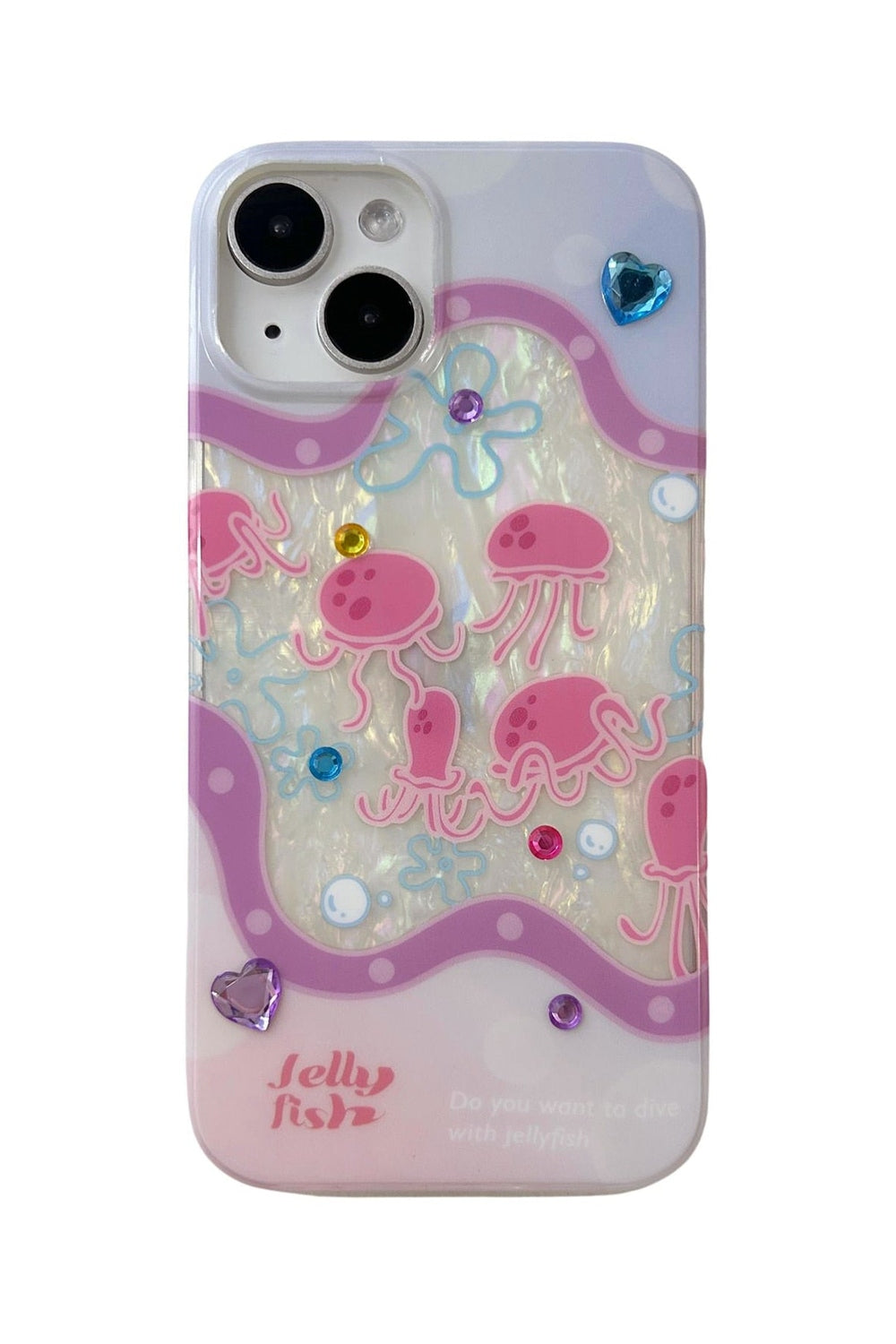 Jellyfish Glitter iPhone Case