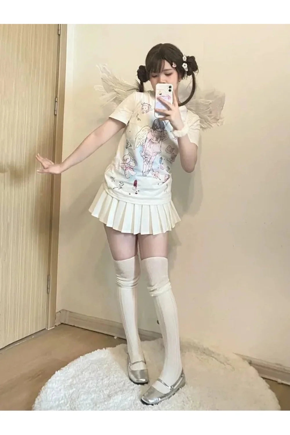 Kawaii Angel Print T-Shirt