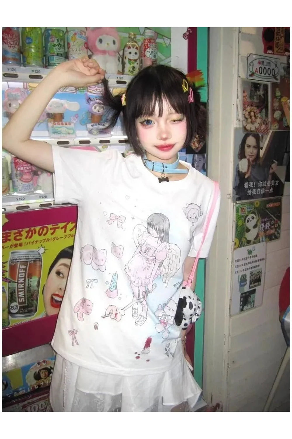 Kawaii Angel Print T-Shirt