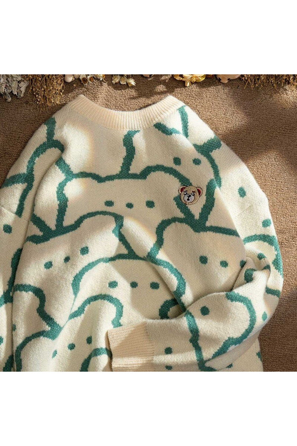 Fall Kawaii Bear Knit Sweater