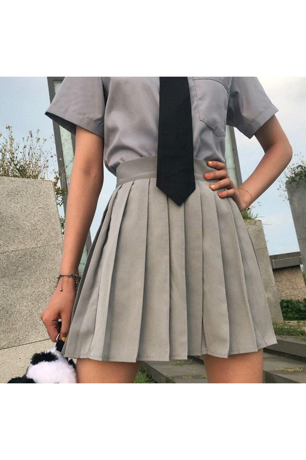 Kawaii College Style Pleated Skirt