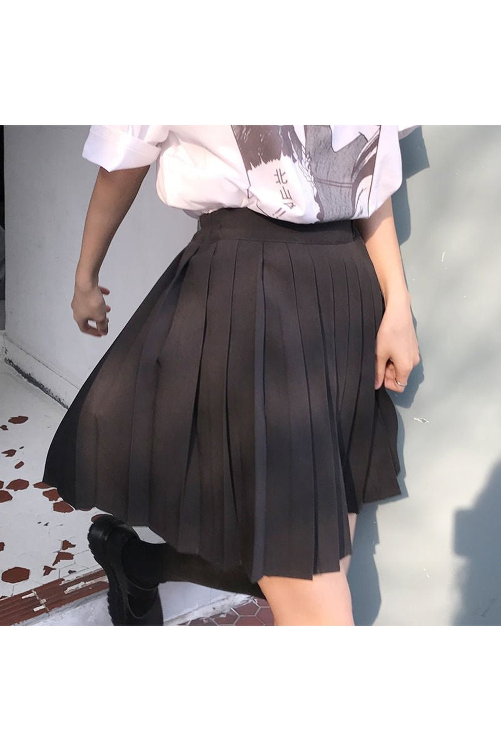 Kawaii College Style Pleated Skirt