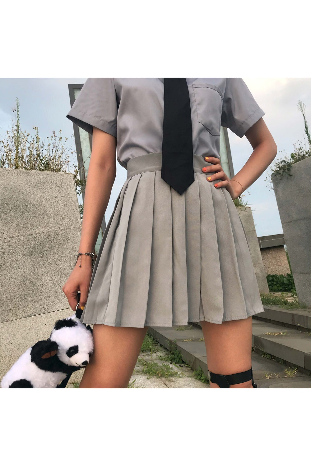 Kawaii College Style Pleated Skirt