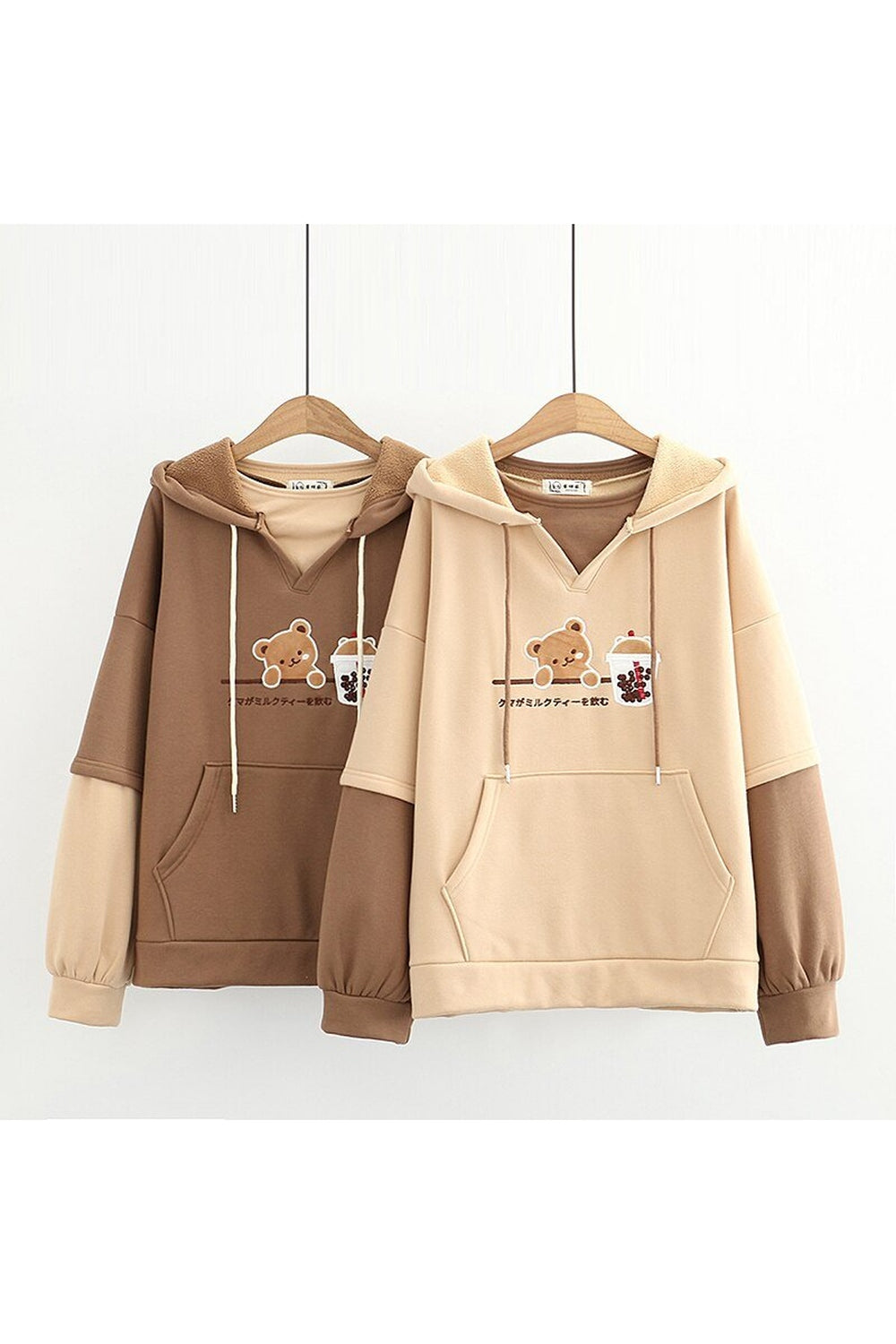 Fall Kawaii Cute Bear Hoodie