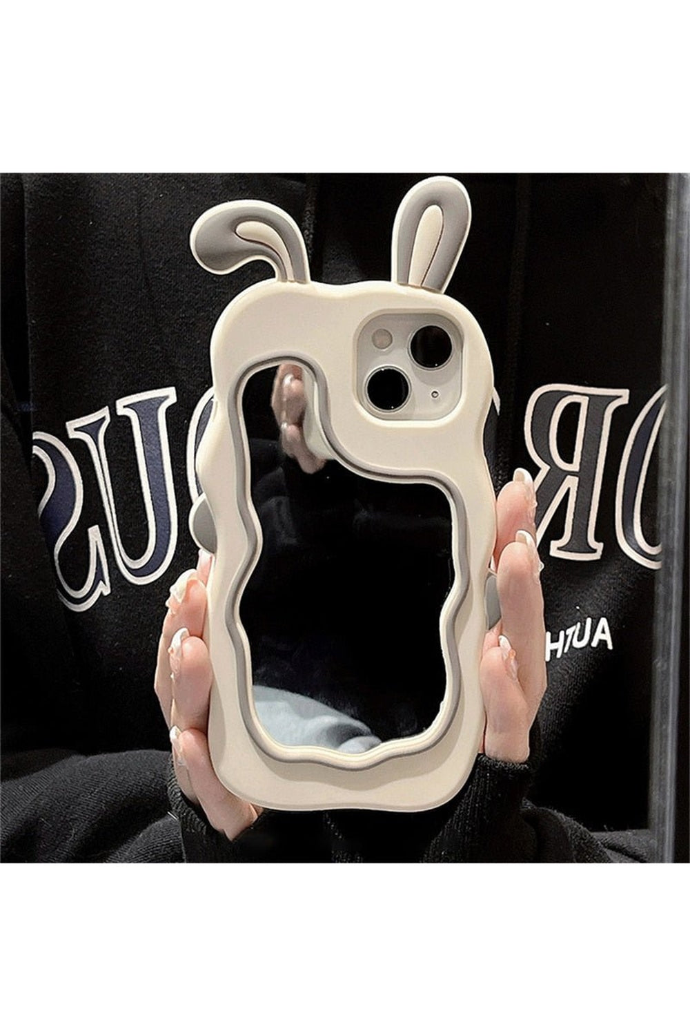 Kawaii Cute Bunny Mirror Case For iPhone