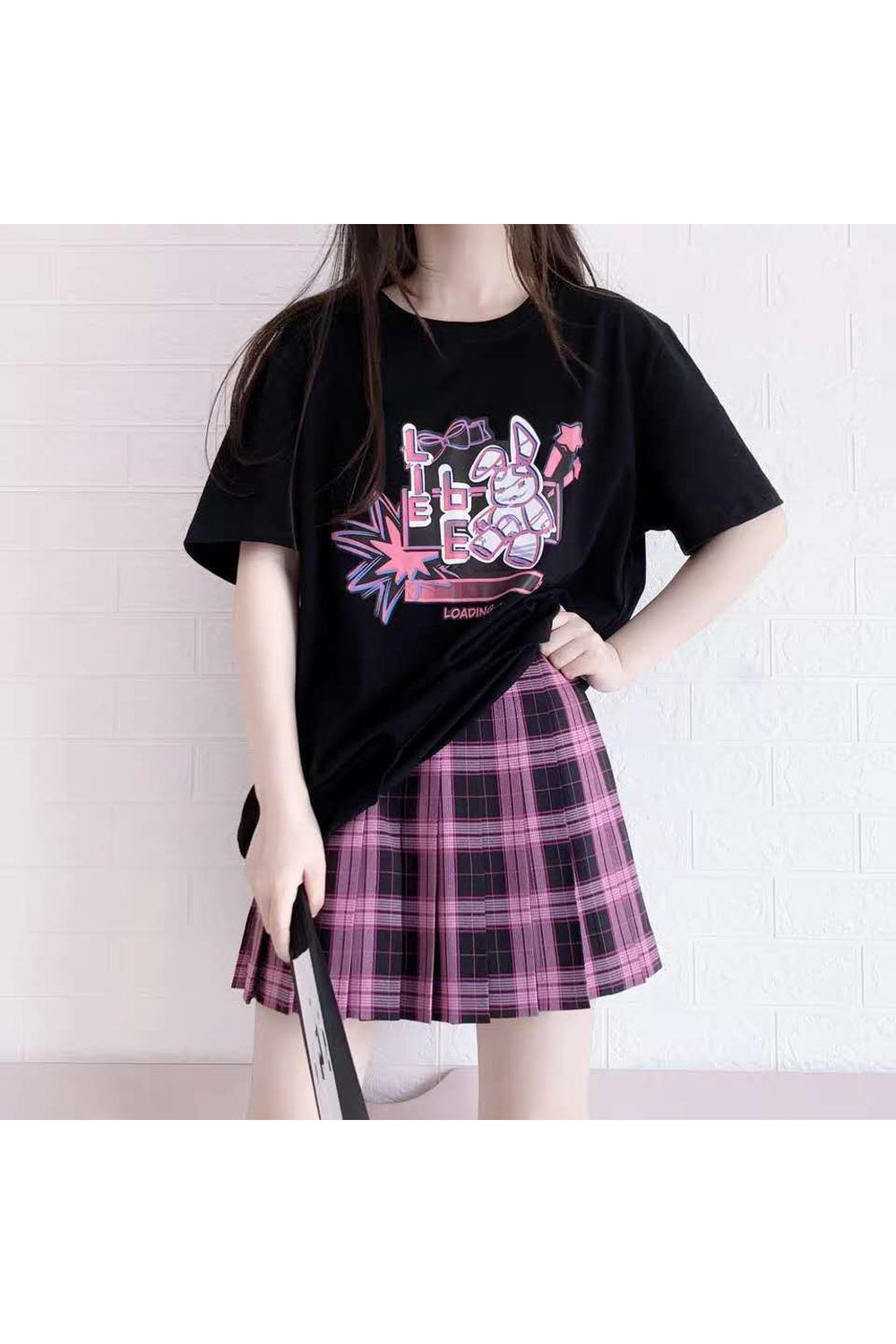 Kawaii Cute Bunny Print T-Shirt