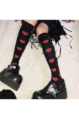 Kawaii Goth Cosplay Knee Socks