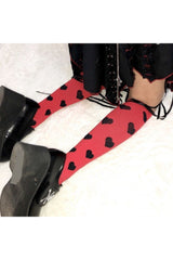 Kawaii Goth Cosplay Knee Socks