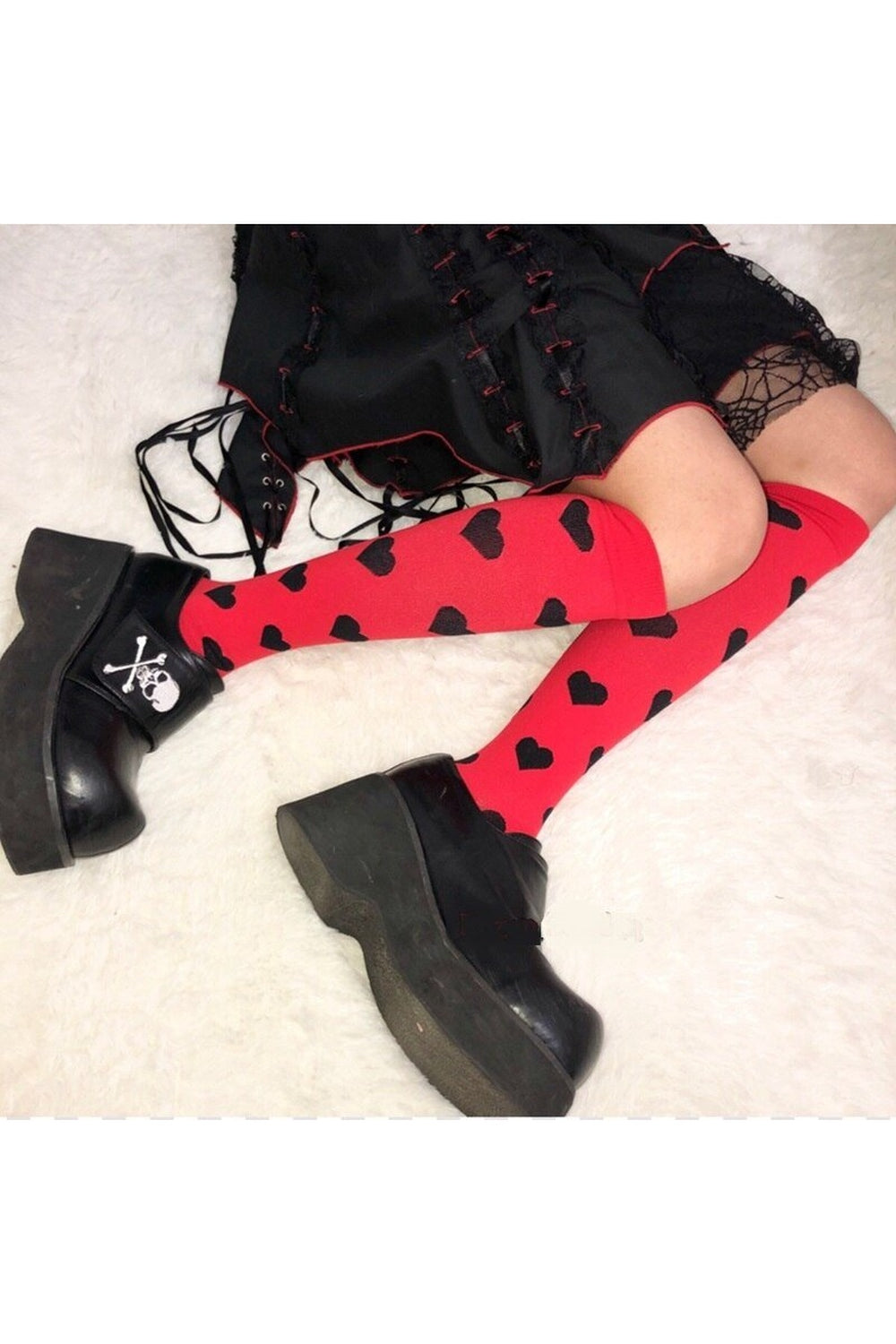 Kawaii Goth Cosplay Knee Socks