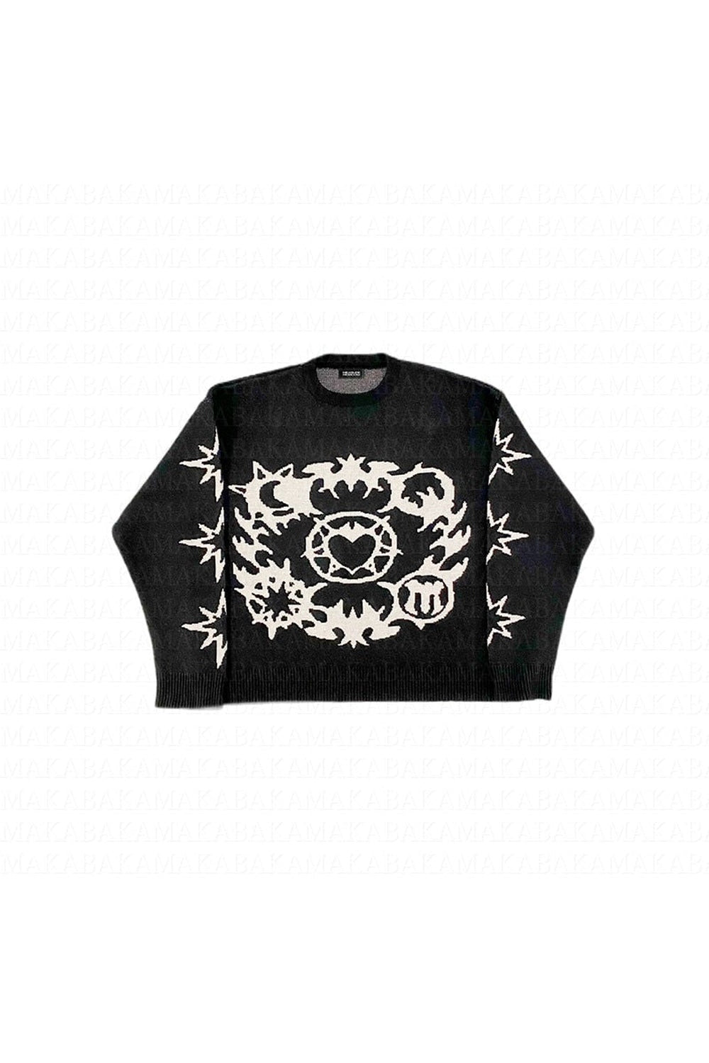 Fall Kawaii Goth Pattern Sweater