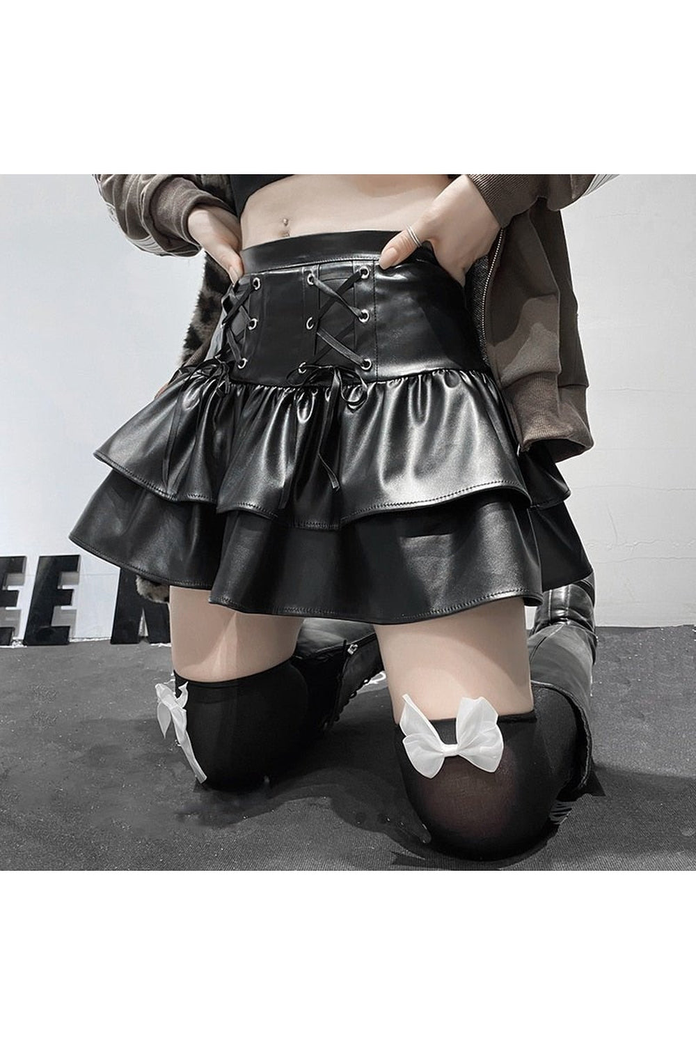 Kawaii Goth Pleated Skirt