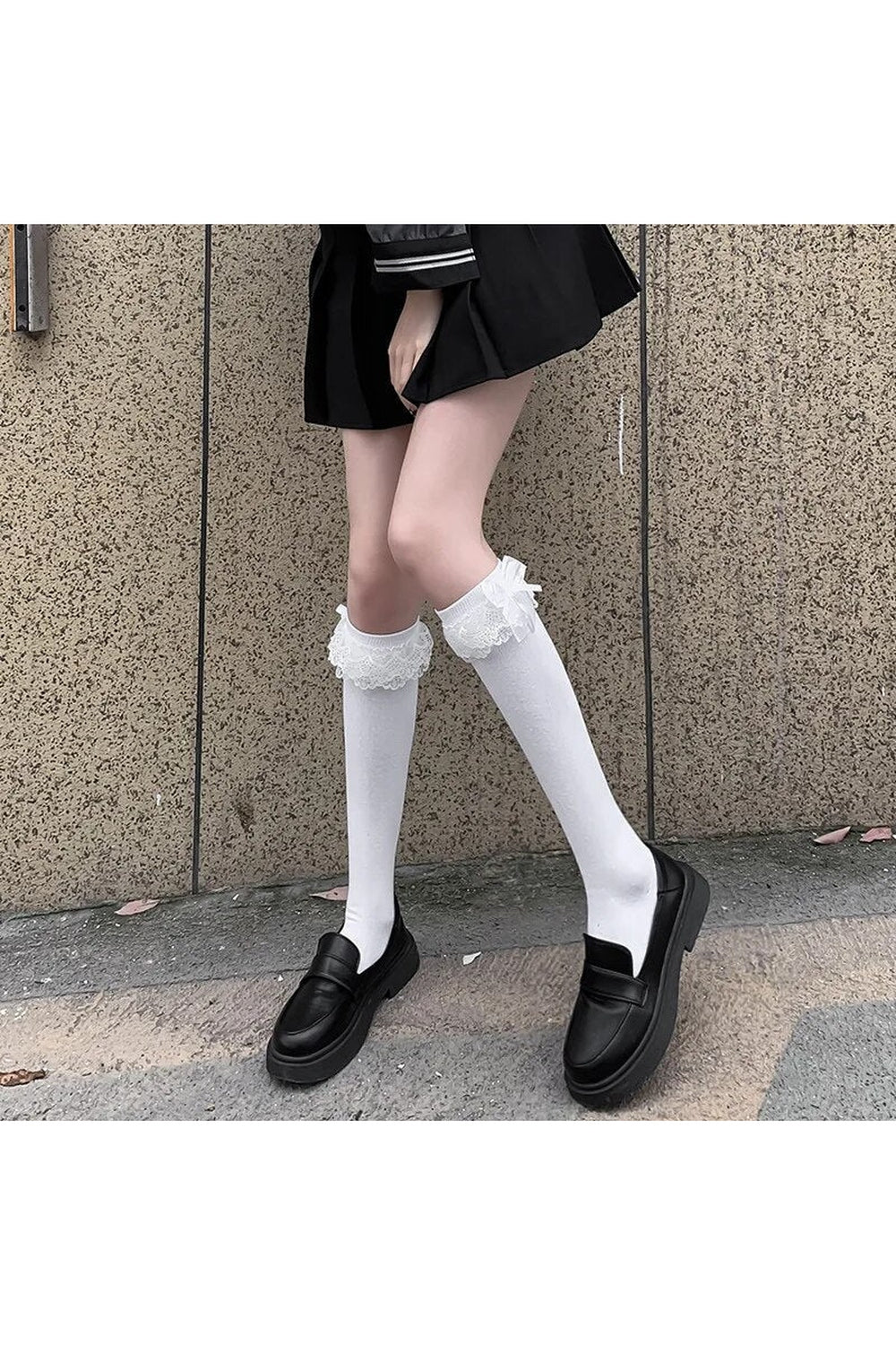 Kawaii Layered Bow Stockings