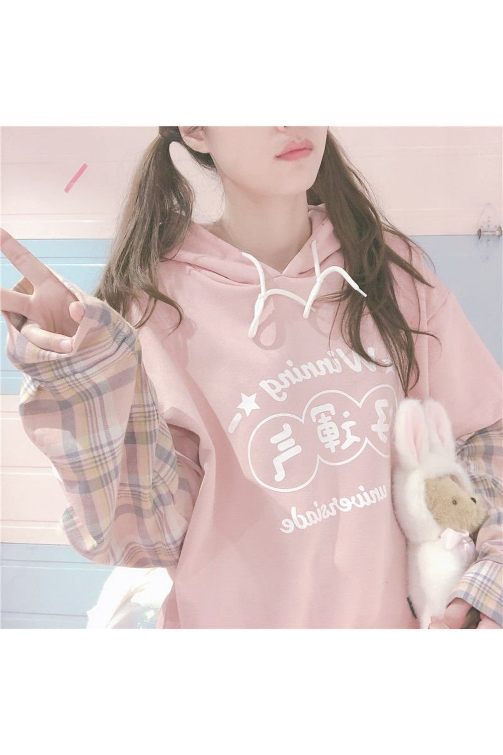 Fall Kawaii Pink Hoodie