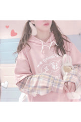 Fall Kawaii Pink Hoodie