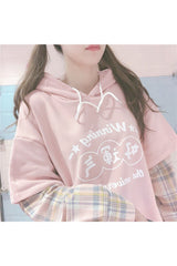 Fall Kawaii Pink Hoodie