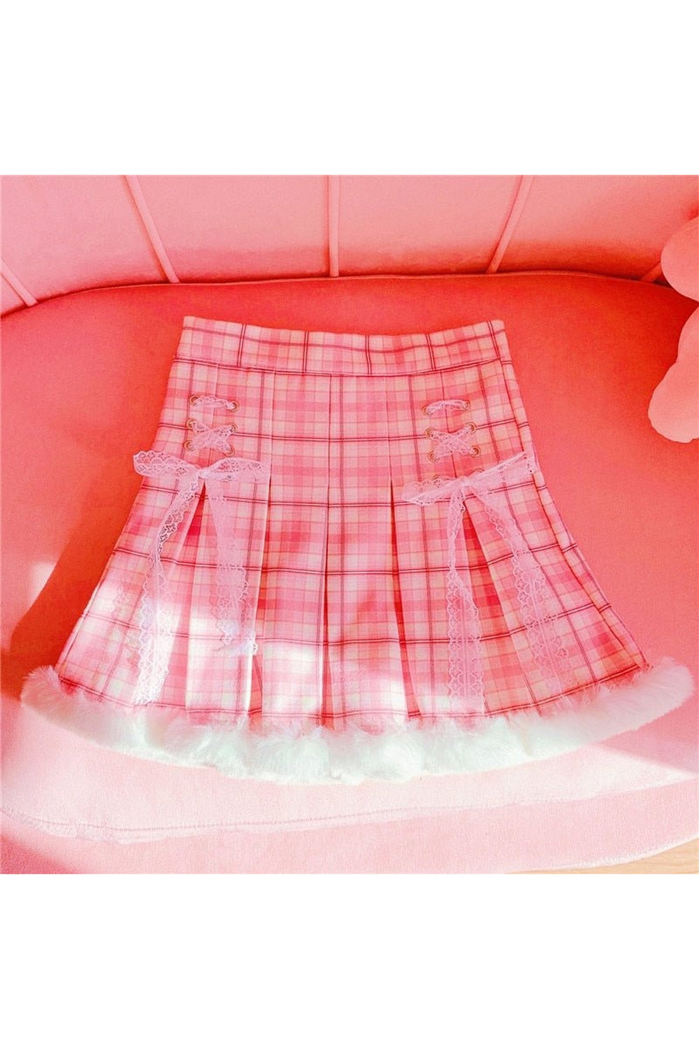 Kawaii Plaid Mini Skirt