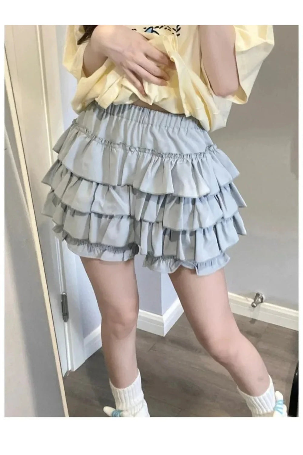 Mini-jupe à volants kawaii