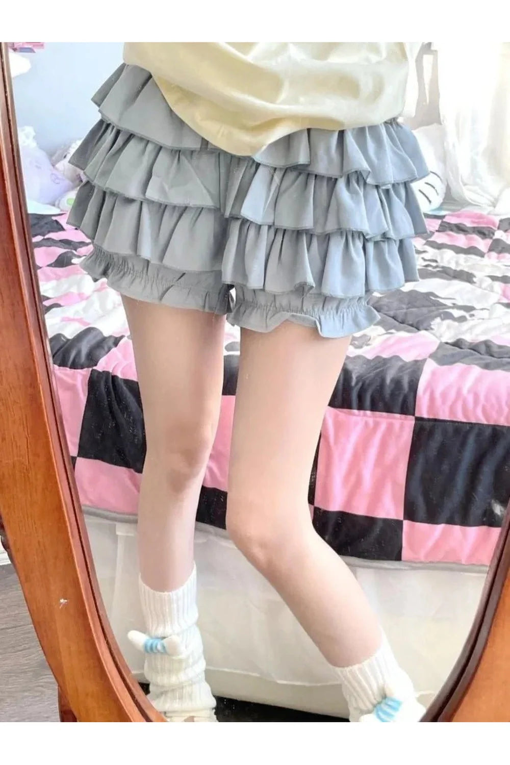 Mini-jupe à volants kawaii