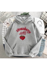 Fall Kawaii Strawberry Milk Hoodie