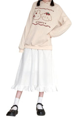 Jupe longue blanche kawaii
