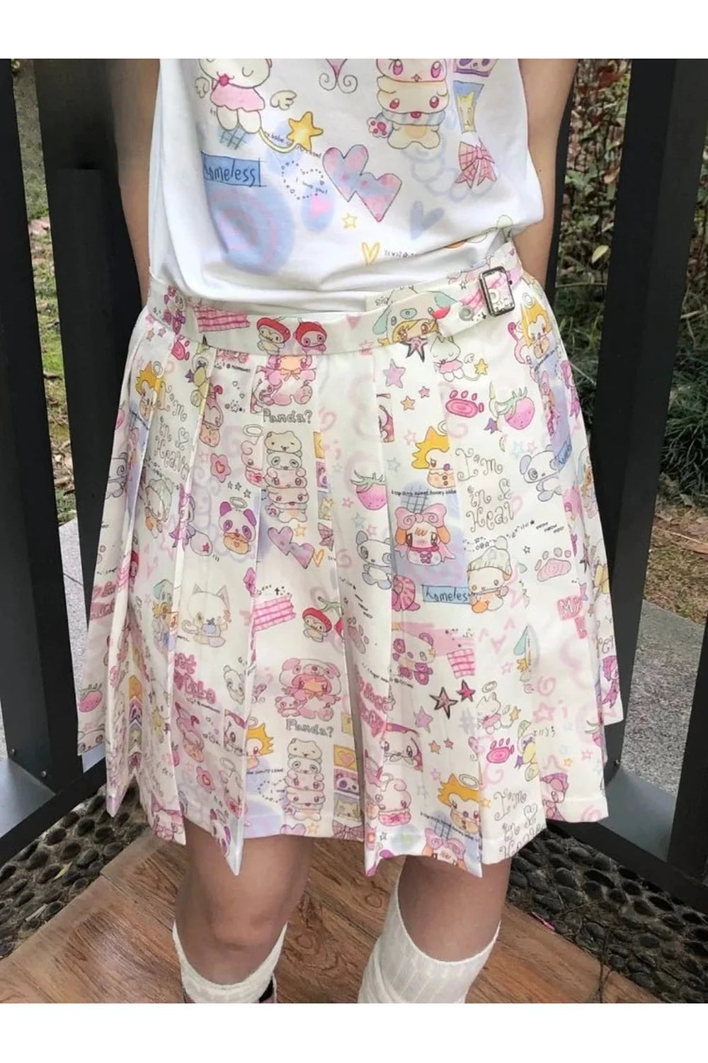 Kawaii Wonderland Pleated Skirt