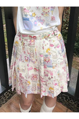 Kawaii Wonderland Pleated Skirt