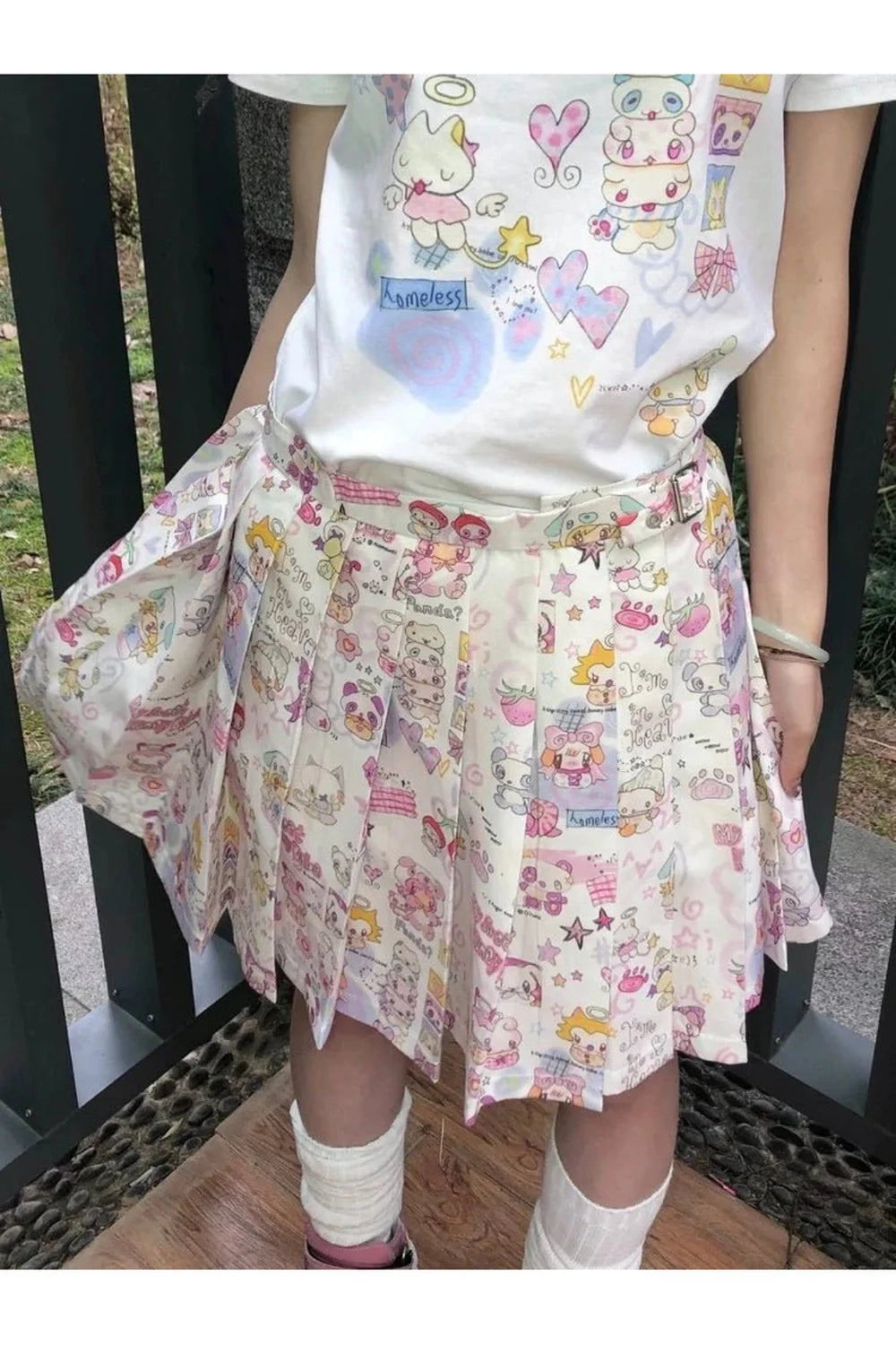 Kawaii Wonderland Pleated Skirt