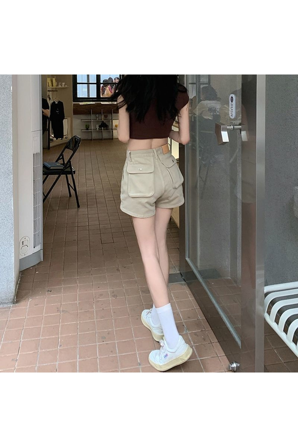 Khaki Cargo Shorts