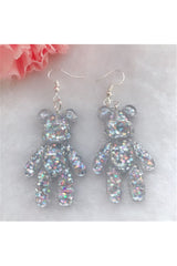 Kidcore Multicolor Bear Earrings