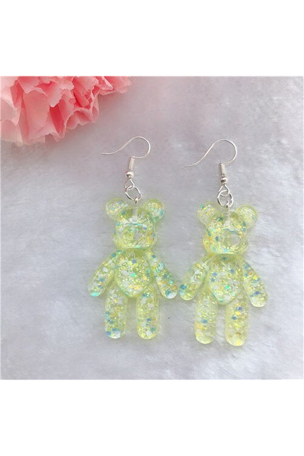 Kidcore Multicolor Bear Earrings