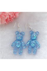 Kidcore Multicolor Bear Earrings