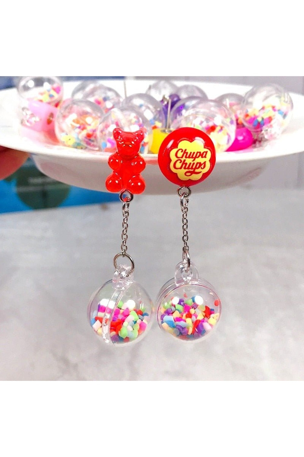 Kidcore Multicolor Candy Charms Earrings