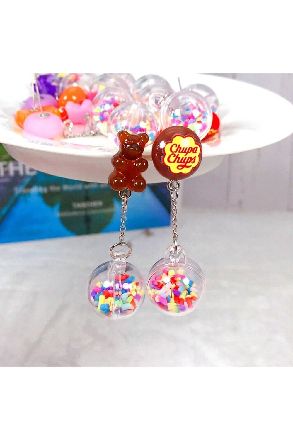 Kidcore Multicolor Candy Charms Earrings