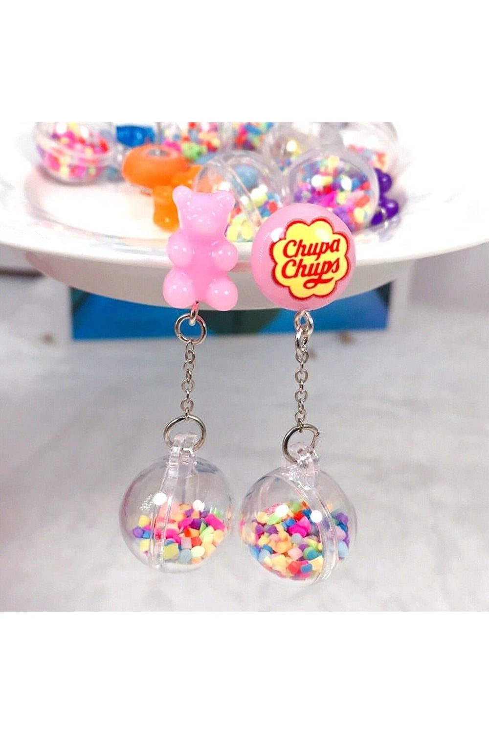 Kidcore Multicolor Candy Charms Earrings