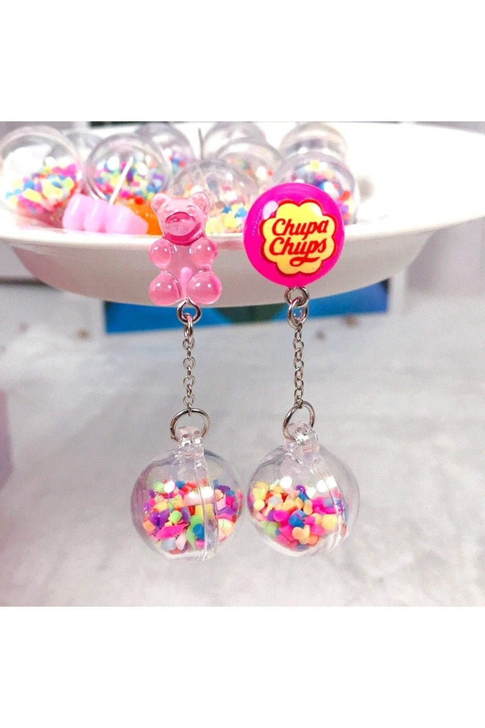 Kidcore Multicolor Candy Charms Earrings